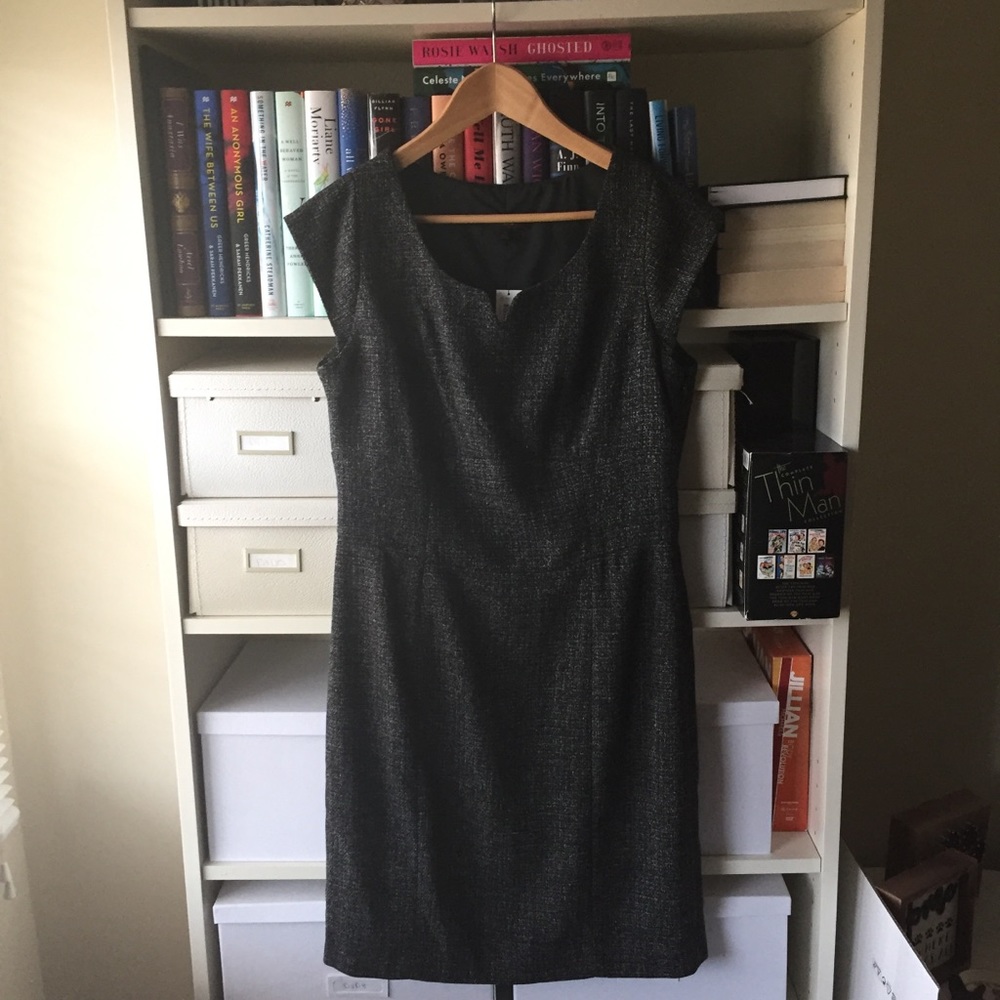 The Limited Black & White Tweed Dress